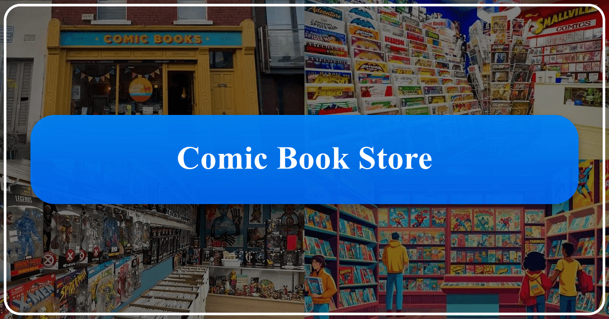 Exploring comic book stores as cultural institutions and community hubs for sequential art enthusiasts. /images/comic-book-store.png