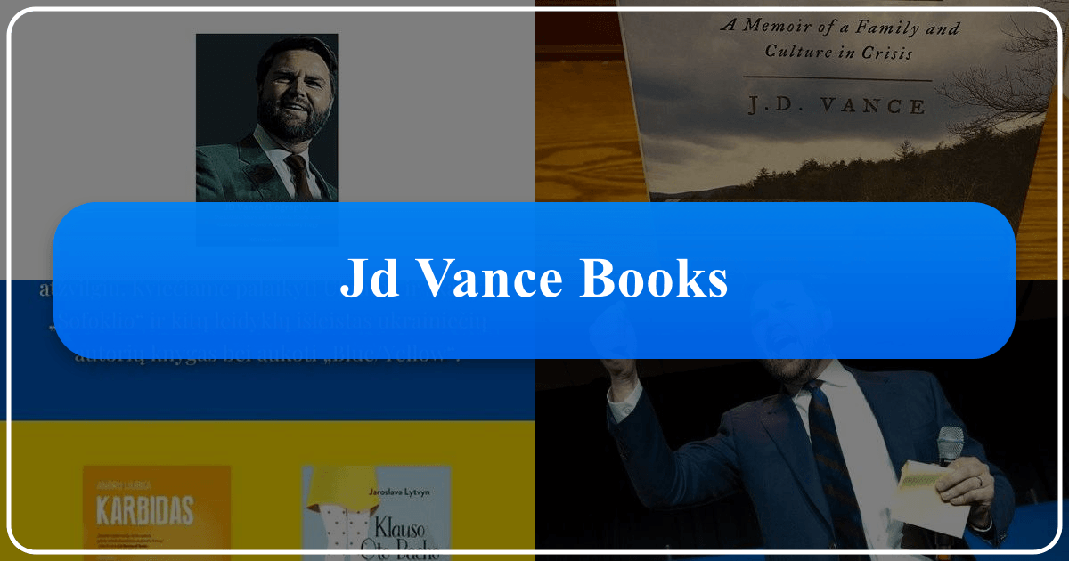Exploring J.D. Vance's books and their cultural impact on America's working class and social mobility discussions. /images/jd-vance-books.png