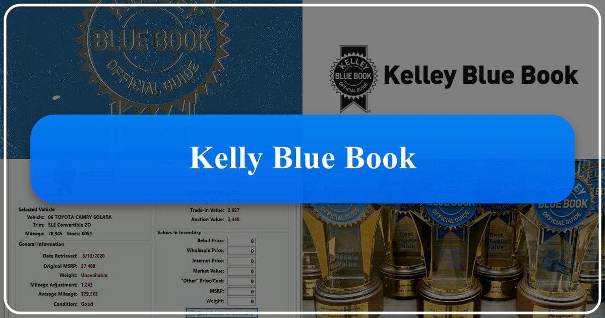 Kelley Blue Book: a leading guide for automotive valuation, history, and cultural impact beyond the industry. /images/kelly-blue-book.png