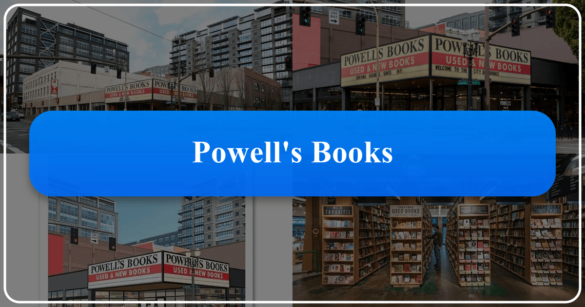 Powell's City of Books: a vast literary landmark and cultural institution in Portland, Oregon, celebrating reading and community. /images/powells-books.png