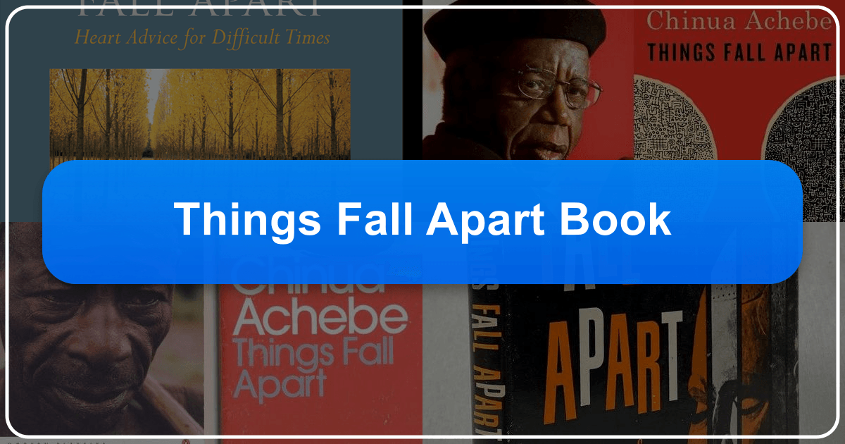 In-depth analysis of Chinua Achebe's "Things Fall Apart" exploring themes, literary style, and cultural impact. /images/things-fall-apart-book.png