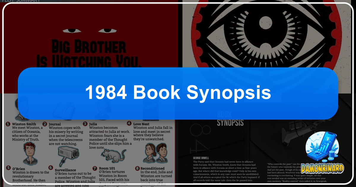 Exploring George Orwell's 1984: A dystopian classic warning of totalitarianism and manipulation. /images/1984-book-synopsis.png