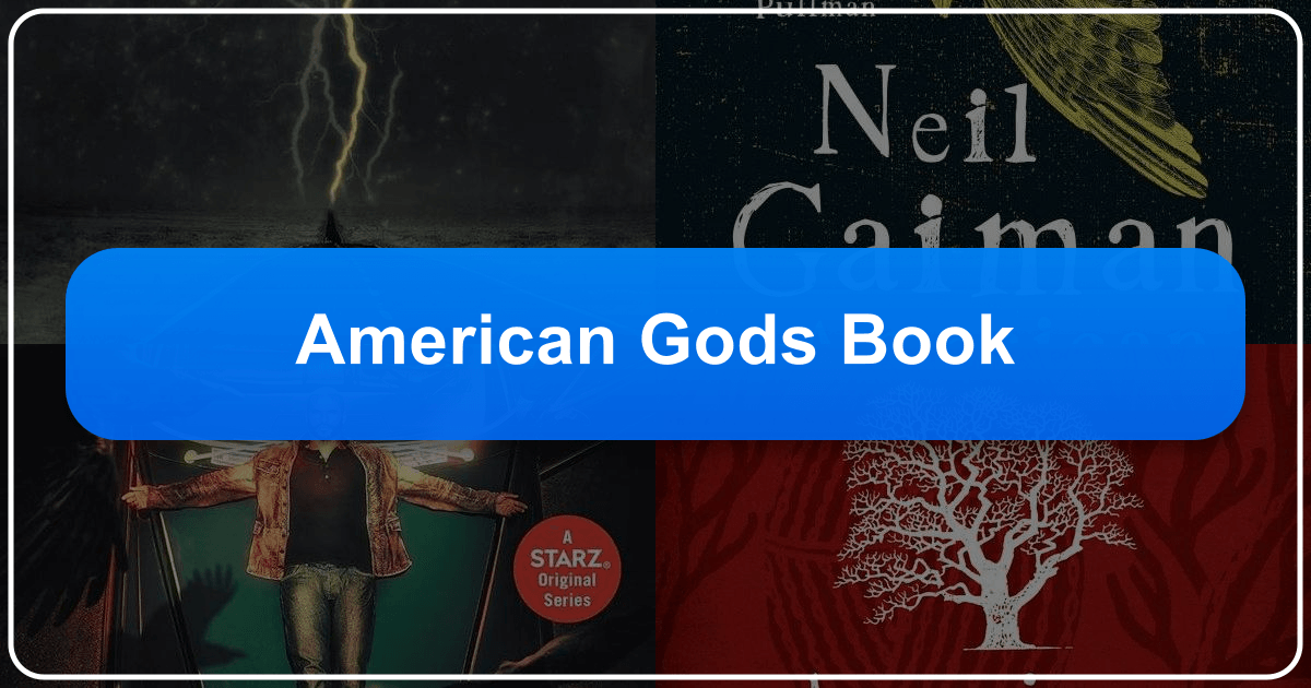 A deep dive into Neil Gaiman's American Gods, exploring its genre, themes, and cultural impact. /images/american-gods-book.png