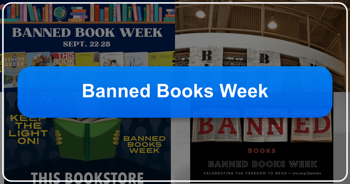 Banned Books Week celebrates intellectual freedom and fights censorship worldwide annually. /images/banned-books-week.png