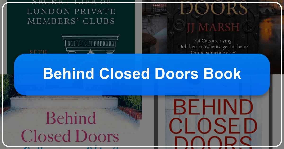 B.A. Paris's "Behind Closed Doors" is a chilling thriller exploring domestic abuse and deception. /images/behind-closed-doors-book.png