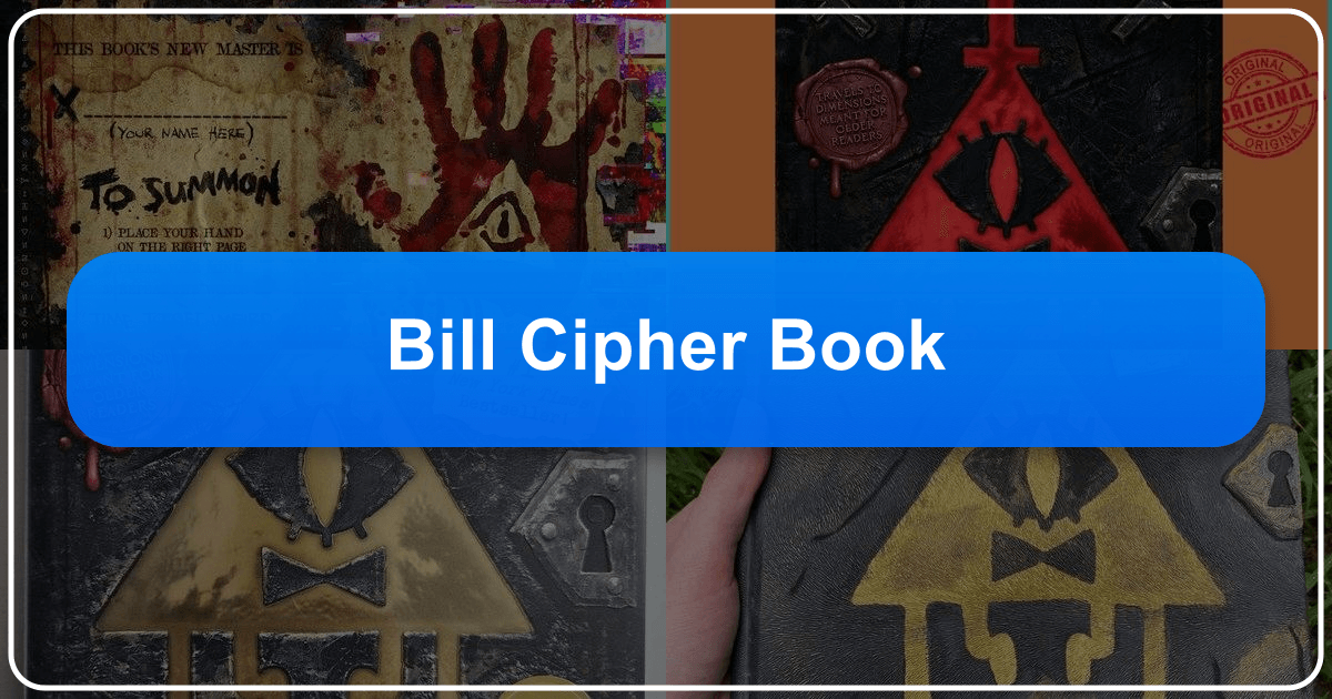 Exploring the captivating enigma of Alex Hirsch's "The Book of Bill" from Gravity Falls. /images/bill-cipher-book.png