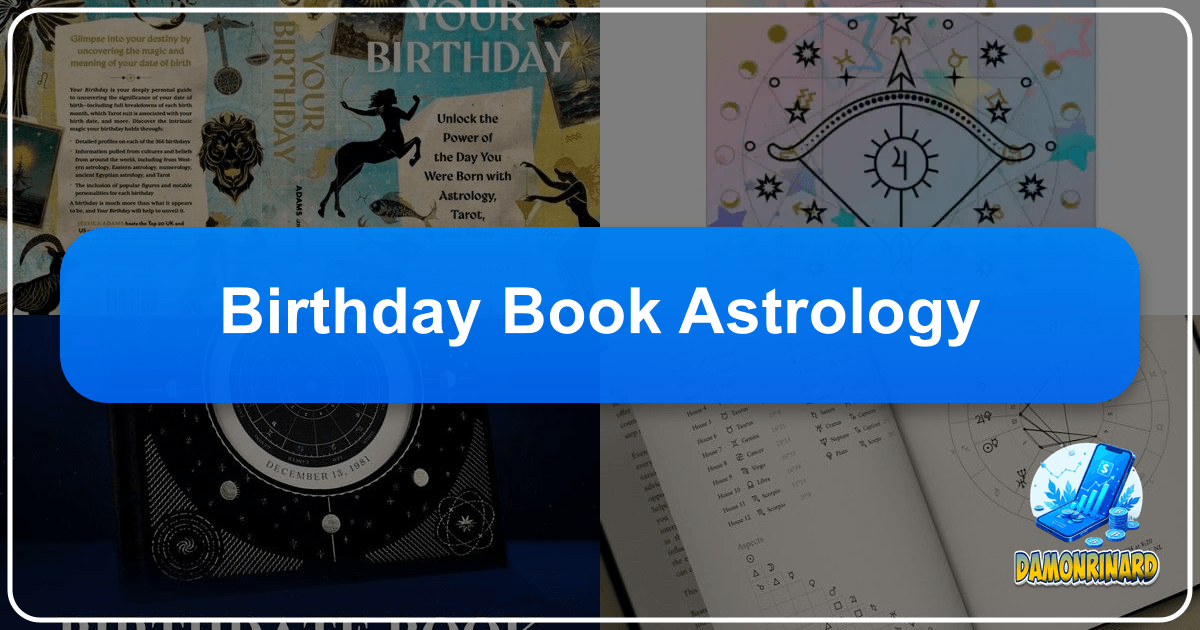Discover your literary destiny with Birthday Book Astrology on Lbibinders.org, exploring cosmic connections to books and authors. /images/birthday-book-astrology.png