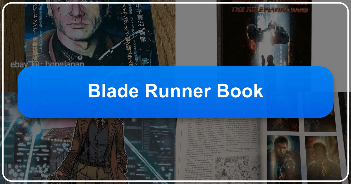 Exploring Philip K. Dick's "Do Androids Dream of Electric Sheep?" and its lasting cultural impact. /images/blade-runner-book.png