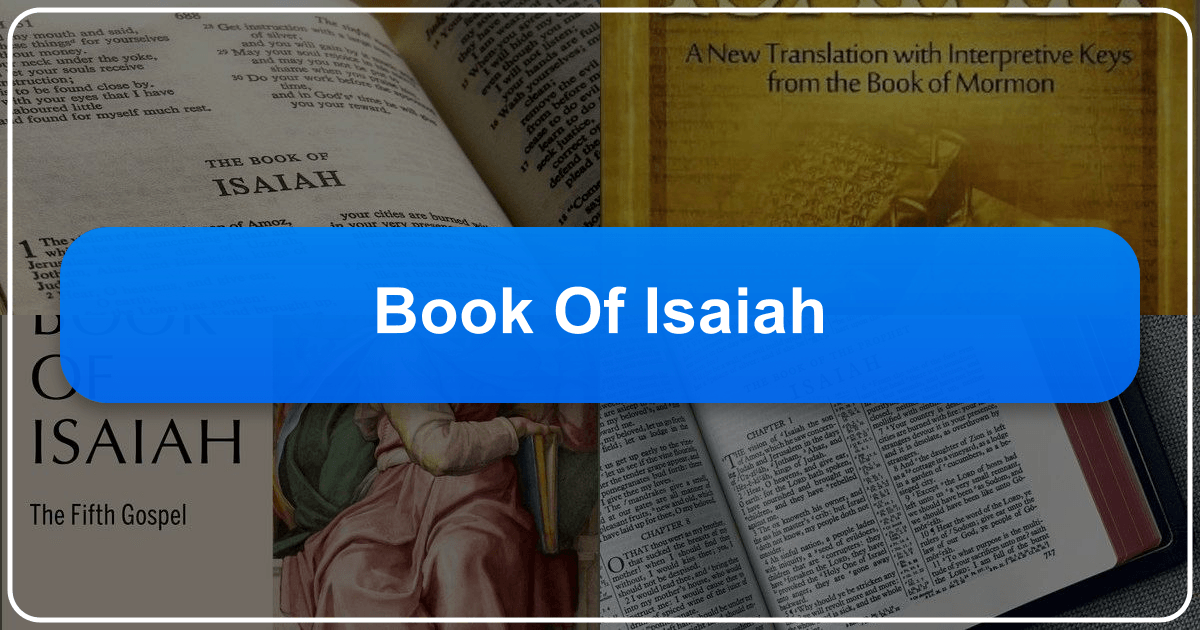 The Book of Isaiah: A comprehensive exploration of its literary style, characters, and theological themes. /images/book-of-isaiah.png
