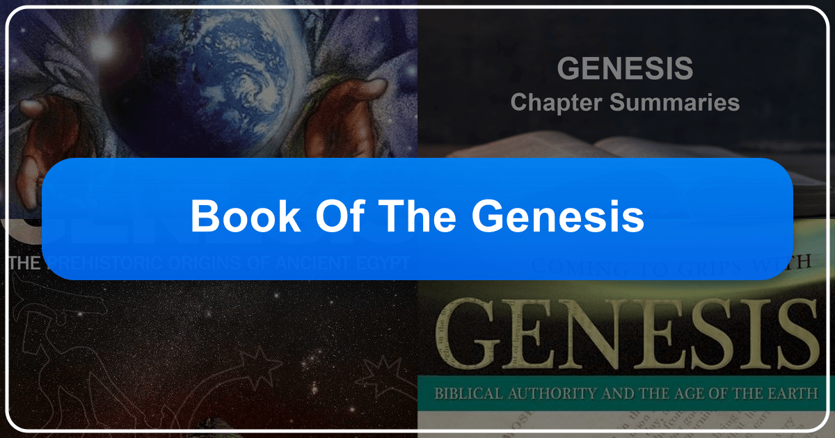 Exploring the Book of Genesis as a literary and cultural landmark with lasting impact and relevance. /images/book-of-the-genesis.png