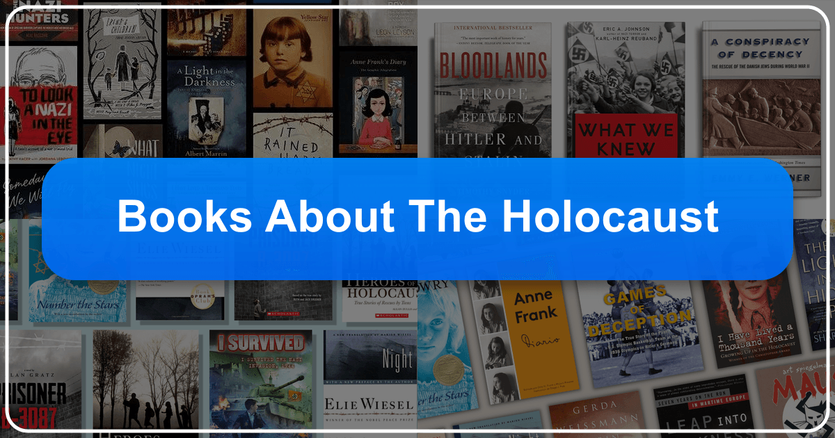 A comprehensive guide to books about the Holocaust, exploring genres, authors, and cultural impact. /images/books-about-the-holocaust.png