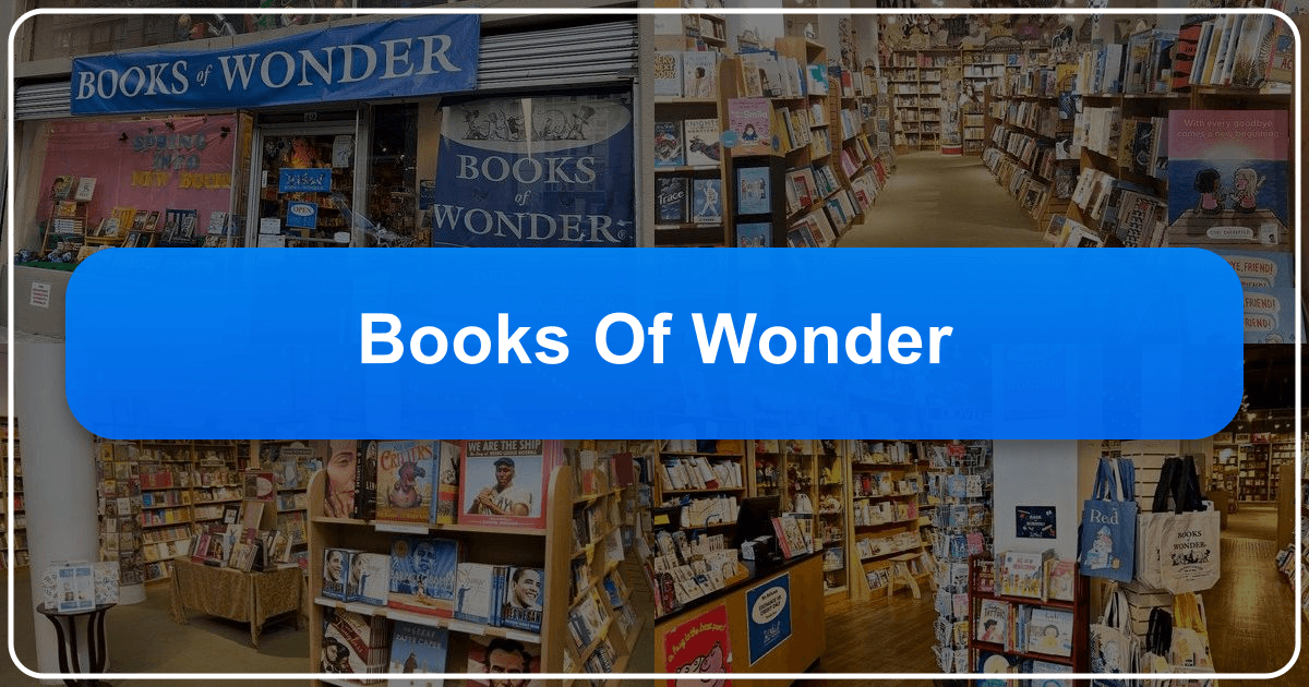 Books of Wonder: a New York City institution celebrating children's literature and storytelling. /images/books-of-wonder.png