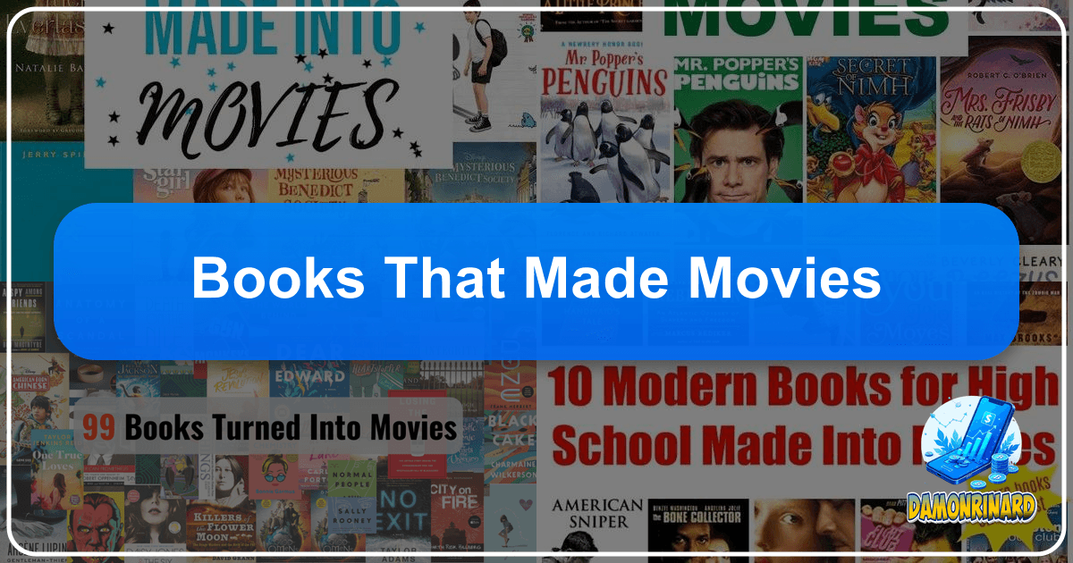 Exploring the magic of books that leap from page to screen, shaping culture and captivating audiences worldwide forever. /images/books-that-made-movies.png