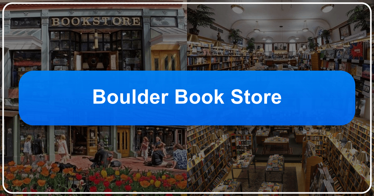 Boulder Bookstore: a vibrant literary hub in Boulder, Colorado, offering vast book collections and community engagement. /images/boulder-book-store.png