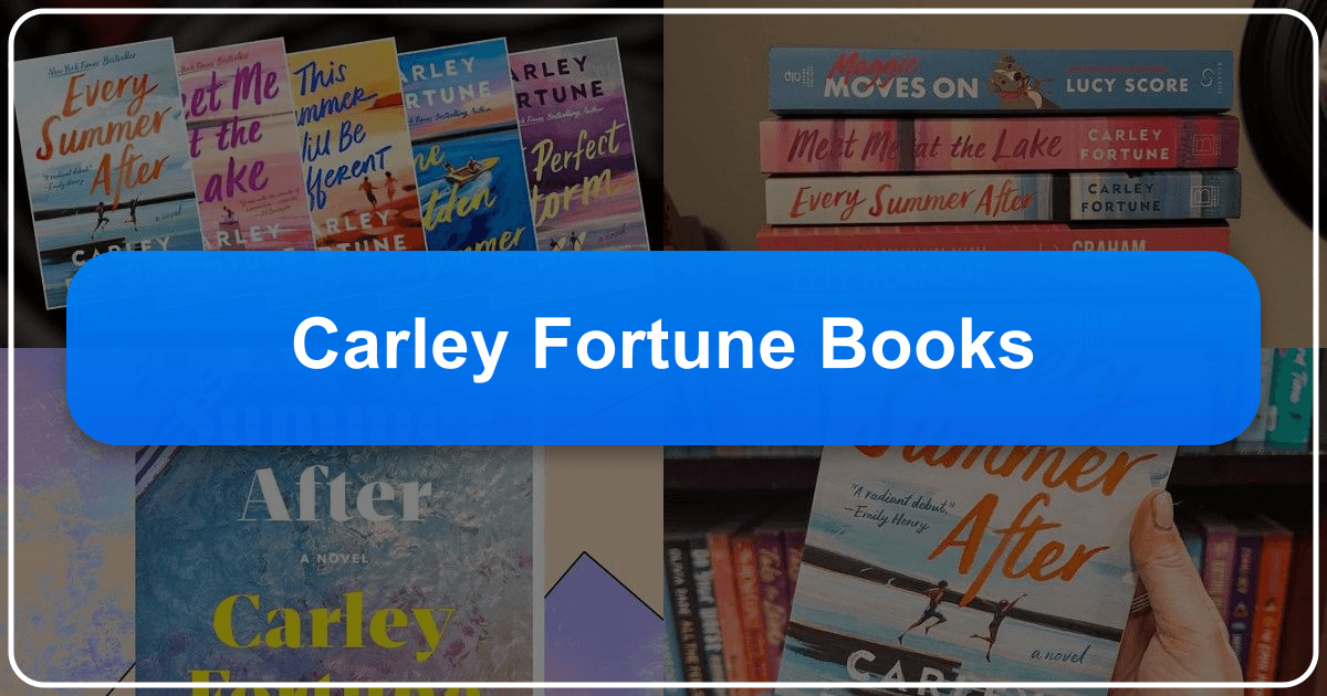 Carley Fortune's novels explore love, loss, and human connection with depth and emotional resonance. /images/carley-fortune-books.png