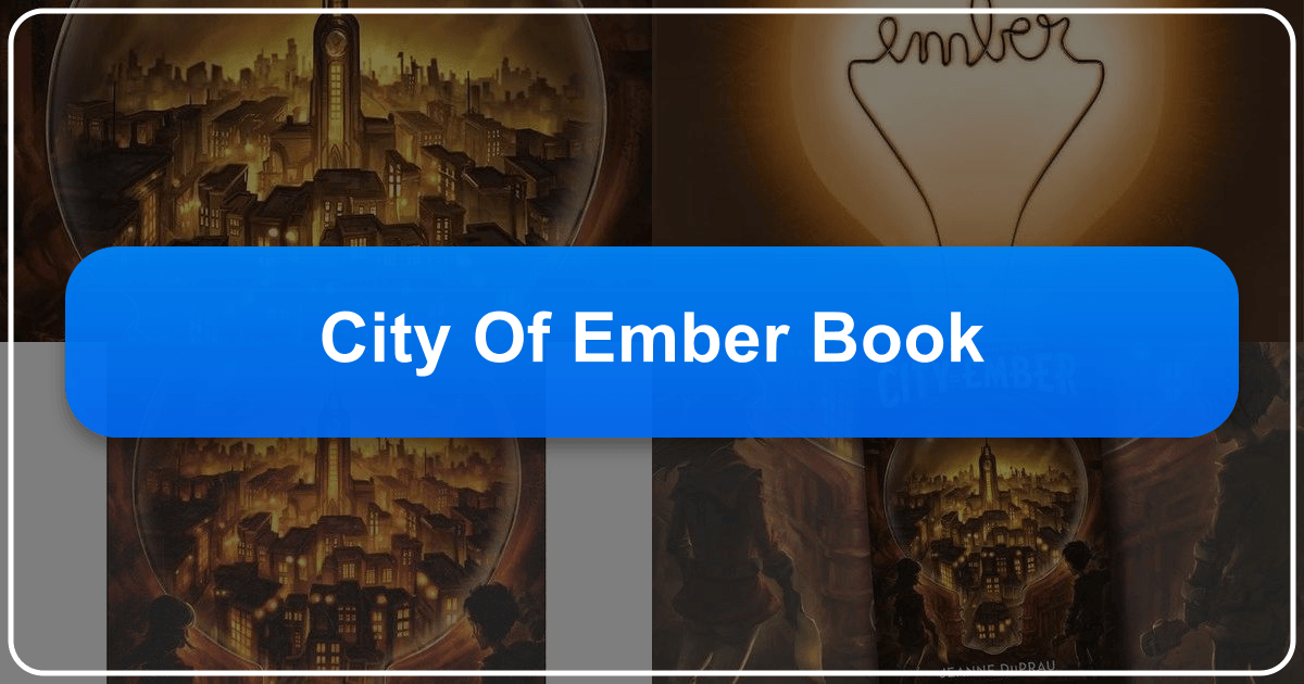 Exploring Jeanne DuPrau's dystopian novel "The City of Ember" and its enduring impact on literature and culture. /images/city-of-ember-book.png