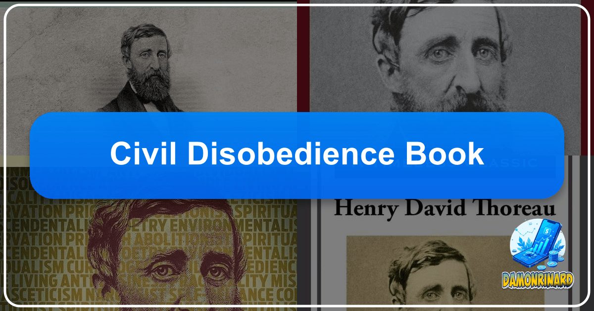 Henry David Thoreau's "Civil Disobedience" essay advocates for individual moral integrity. /images/civil-disobedience-book.png