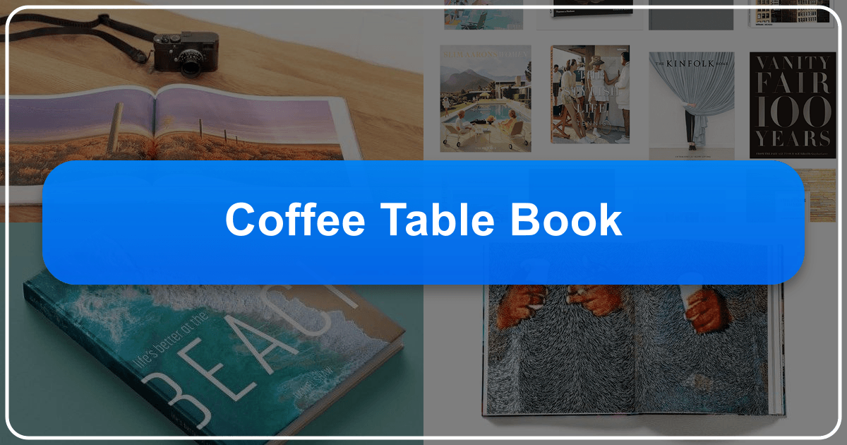 Exploring coffee table books, their aesthetic appeal, diverse genres, and strategies for acquiring them affordably and enriching living spaces. /images/coffee-table-book.png