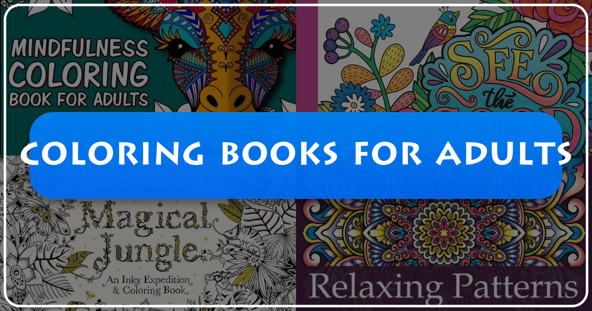 Adult coloring books offer stress relief, creative expression, and community building in various genres and styles. /images/coloring-books-for-adults.png