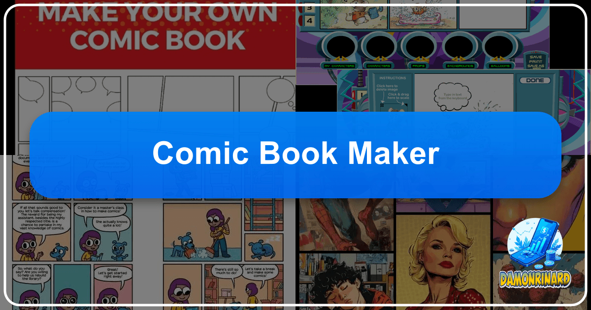 Empowering creators, the Comic Book Maker fosters literacy, creativity, and visual storytelling. /images/comic-book-maker.png