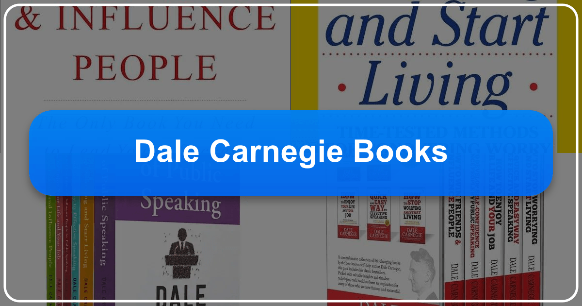 Dale Carnegie's books offer timeless advice on self-improvement and leadership with practical strategies. /images/dale-carnegie-books.png
