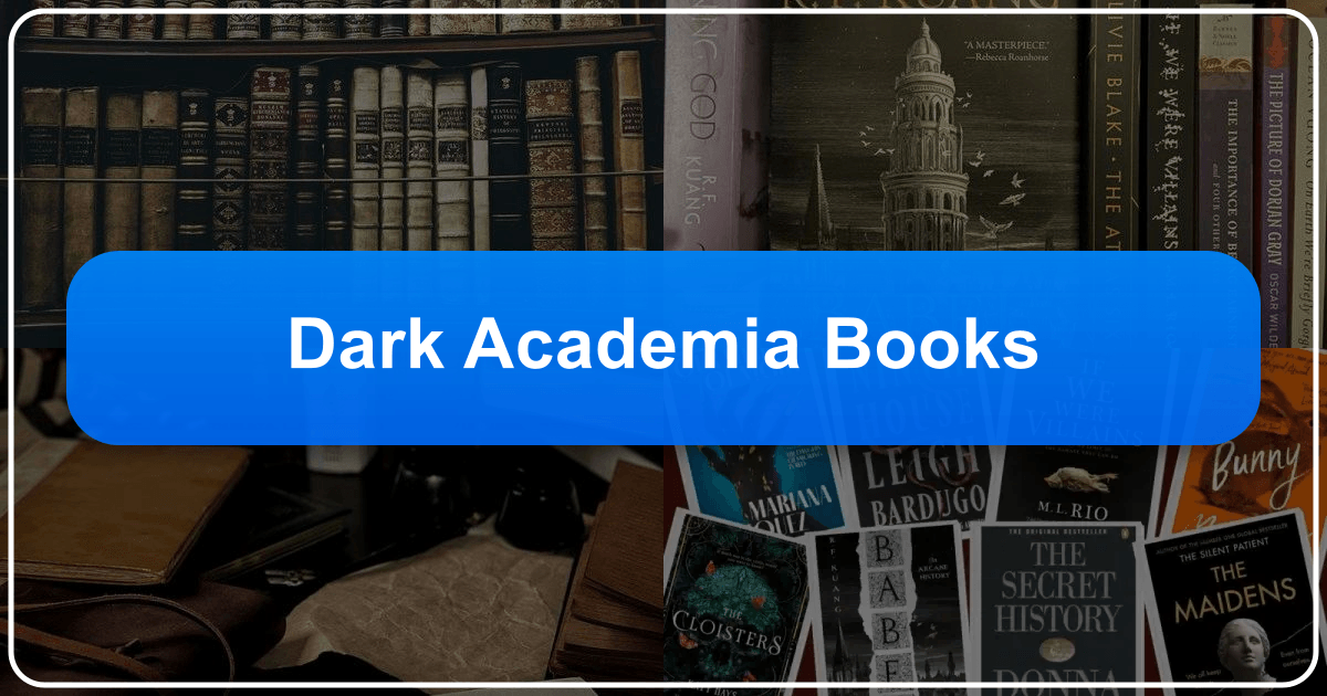 Exploring the captivating world of dark academia books, authors, and their cultural impact. /images/dark-academia-books.png