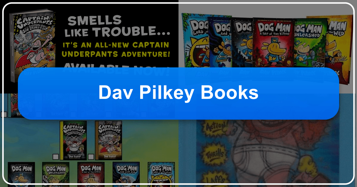 Dav Pilkey's books: humorous children's literature with vibrant illustrations and valuable life lessons, captivating young readers worldwide. /images/dav-pilkey-books.png
