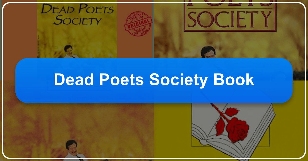 The Dead Poets Society book explores themes of individuality, self-expression, and poetry's transformative power in a coming-of-age narrative. /images/dead-poets-society-book.png