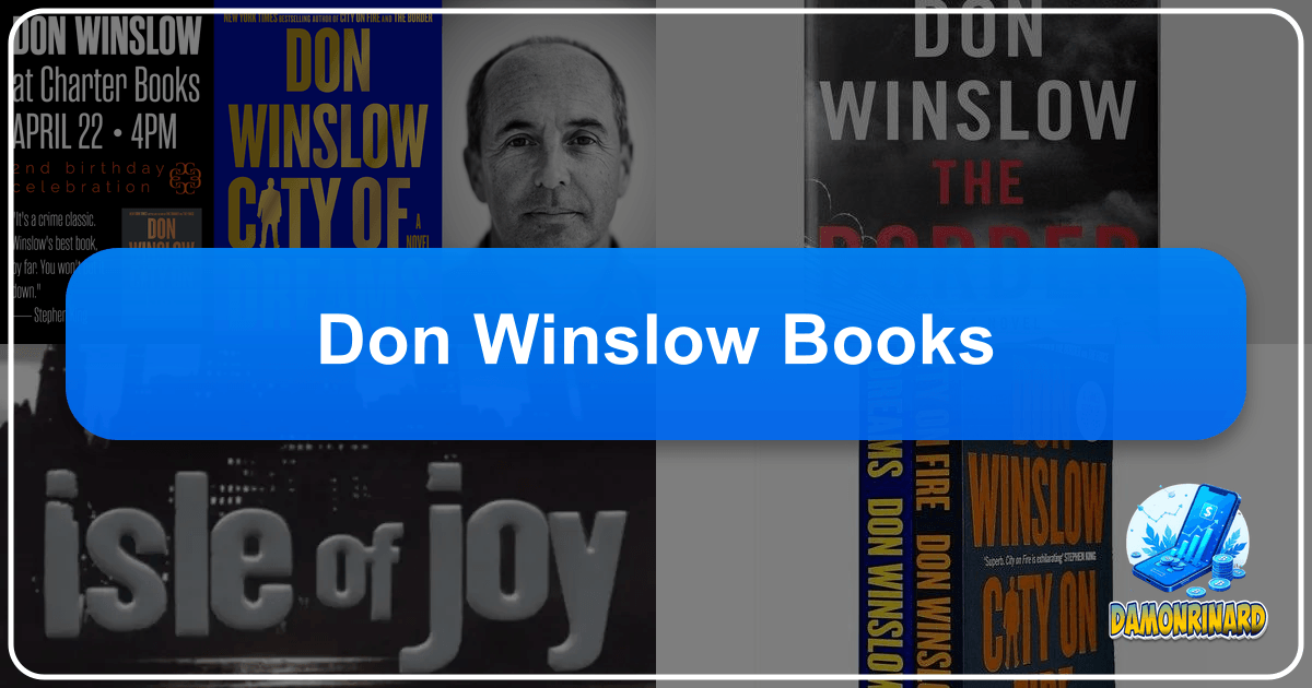 Don Winslow: Acclaimed crime fiction author known for gritty realism and social commentary in novels like Cartel Trilogy. /images/don-winslow-books.png