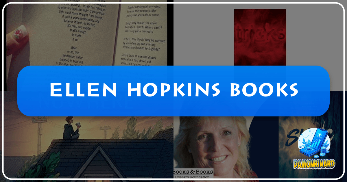 Ellen Hopkins's verse novels tackle tough themes with honesty and intensity. /images/ellen-hopkins-books.png