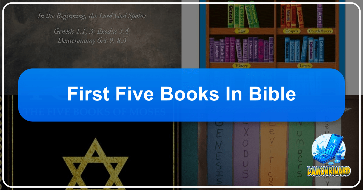 Exploring the vast universe of books, literature, and learning, and their profound impact on human understanding and culture. /images/first-five-books-in-bible.png
