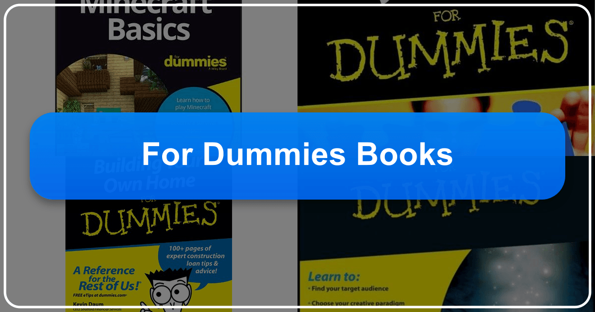 The "For Dummies" series makes complex topics accessible through straightforward guides and user-friendly style, democratizing knowledge. /images/for-dummies-books.png