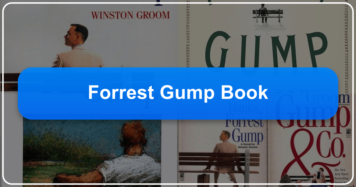 Comparing Winston Groom's novel and film adaptation of "Forrest Gump" across multiple lenses. /images/forrest-gump-book.png
