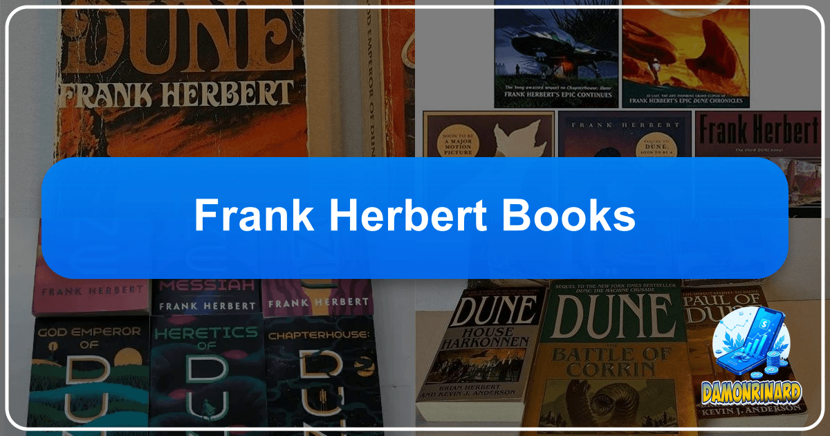 Explore Frank Herbert's profound science fiction legacy, from Dune to his other thought-provoking works and enduring cultural impact. /images/frank-herbert-books.png