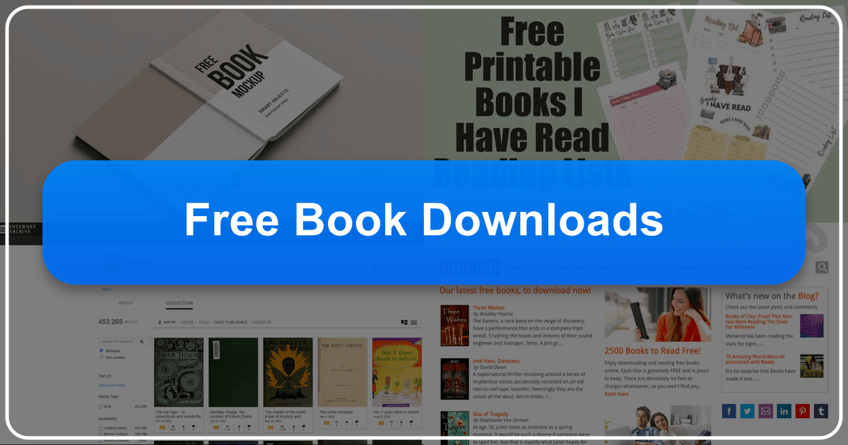 A comprehensive guide to legitimate websites offering free book downloads in various genres and formats. /images/free-book-downloads.png