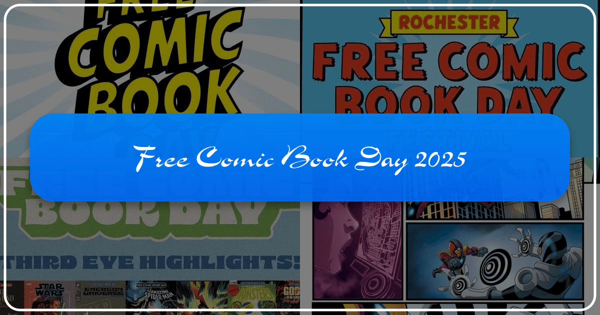 Free Comic Book Day 2025 celebrates sequential art and supports local comic shops with diverse free titles. /images/free-comic-book-day-2025.png