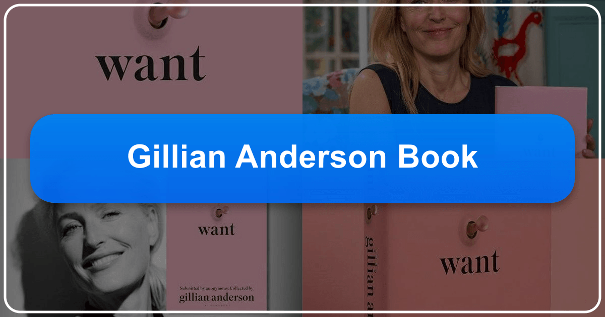 Gillian Anderson's literary influence and contributions to the written word and cultural landscape are explored in depth. /images/gillian-anderson-book.png