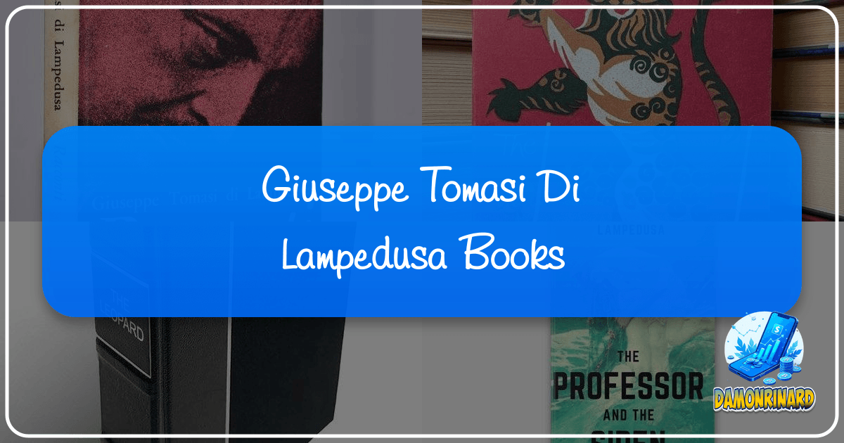 Giuseppe Tomasi di Lampedusa's "The Leopard" is a timeless Italian literary classic of decline and transformation. /images/giuseppe-tomasi-di-lampedusa-books.png
