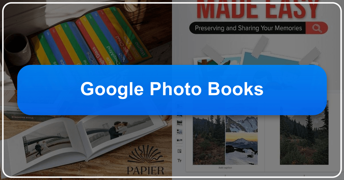 Exploring Google Photo Books as a unique medium for storytelling and memory preservation through photography. /images/google-photo-books.png