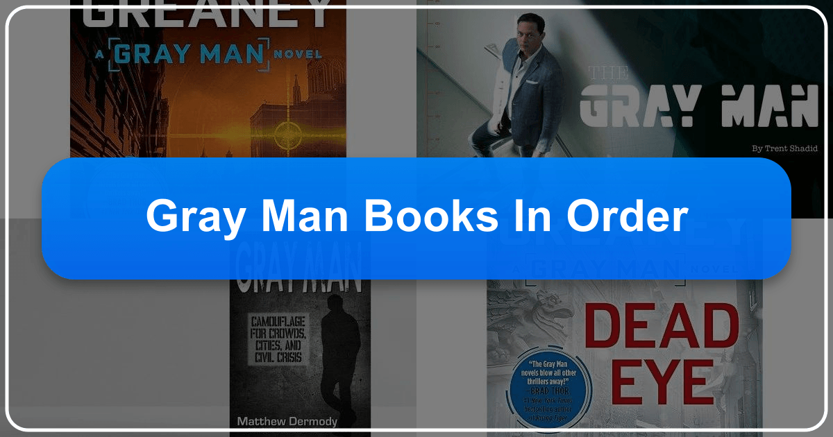 The Gray Man series by Mark Greaney follows Court Gentry's intense espionage adventures and thrilling missions. /images/gray-man-books-in-order.png