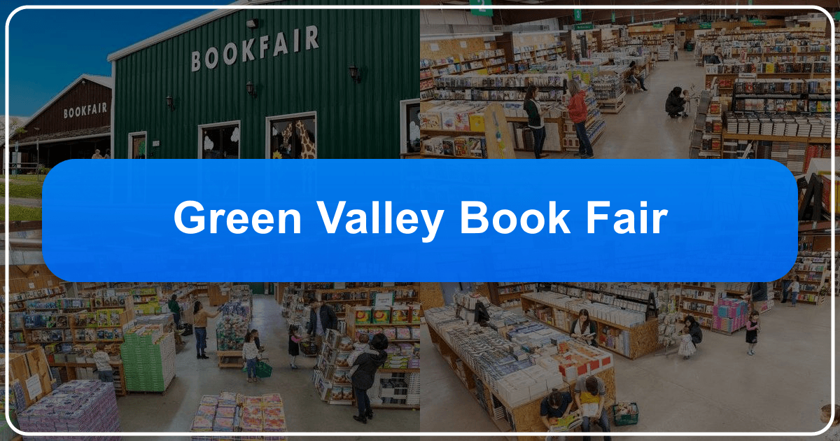 The Green Valley Book Fair: a vast Shenandoah Valley bookstore offering diverse reads and family-friendly experiences. /images/green-valley-book-fair.png
