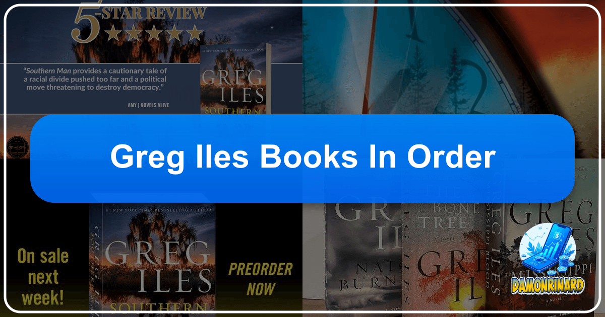 Greg Iles's books in order, including the Penn Cage series and standalone novels, for a comprehensive reading experience. /images/greg-iles-books-in-order.png