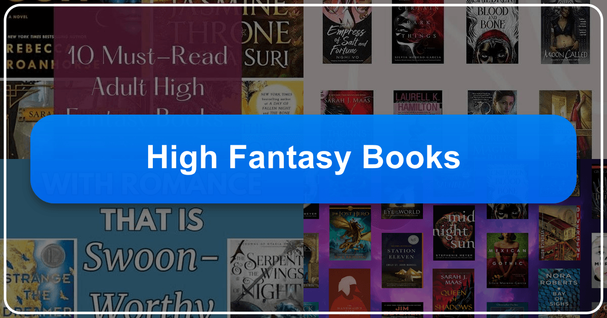 Exploring high fantasy literature and its profound impact on readers and culture worldwide through Lbibinders.org. /images/high-fantasy-books.png