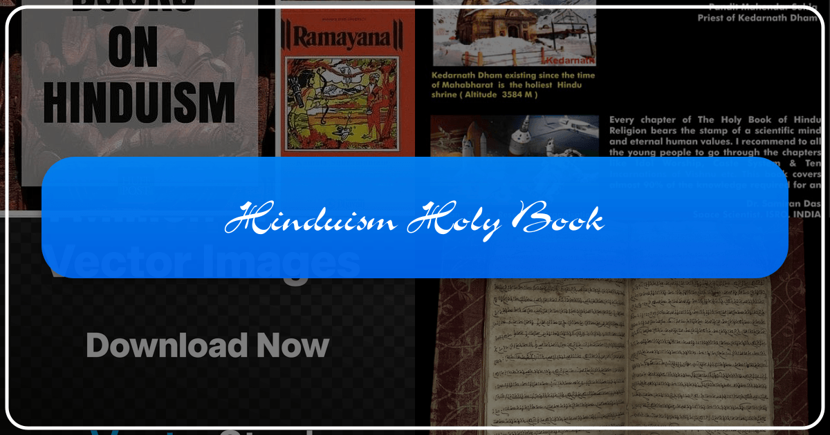Exploring Hinduism's sacred texts and scriptures with comprehensive guides and resources. /images/hinduism-holy-book.png