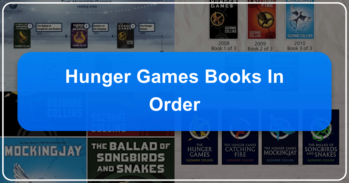 Guide to Hunger Games books in order, including chronological and publication sequences, and series overview. /images/hunger-games-books-in-order.png