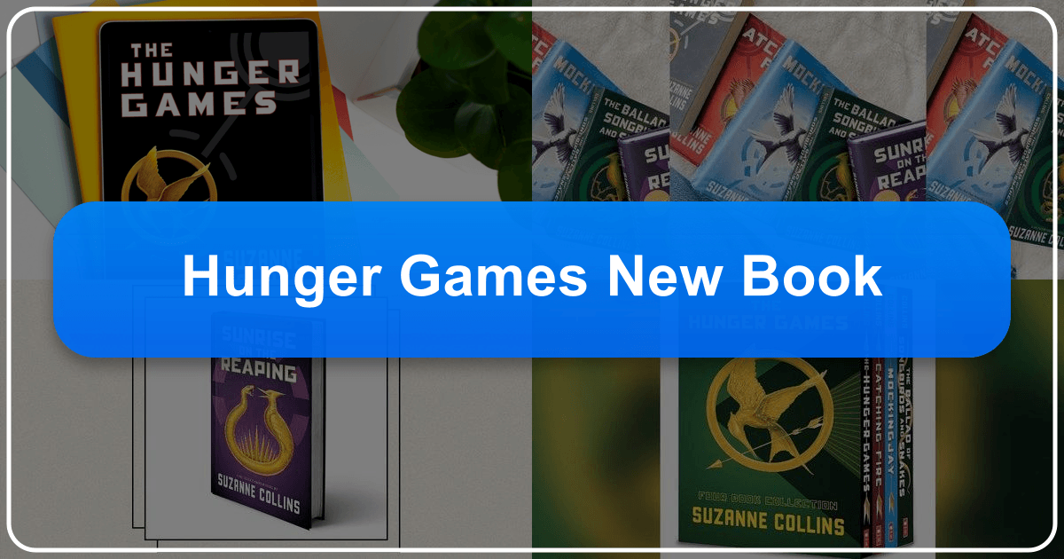 Suzanne Collins' new Hunger Games book, Sunrise on the Reaping, explores Panem's history and Haymitch's backstory. /images/hunger-games-new-book.png