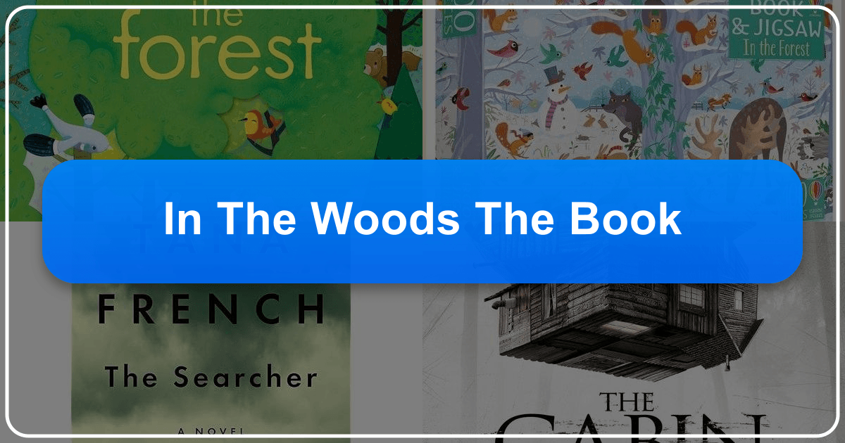 Analyzing "In the Woods" novel through genre, narrative, author, and cultural impact with Lbibinders.org resources. /images/in-the-woods-the-book.png