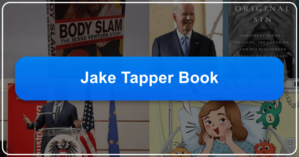 Jake Tapper's "Original Sin" book scrutinizes President Biden's 2024 campaign and alleged cognitive decline cover-up. /images/jake-tapper-book.png