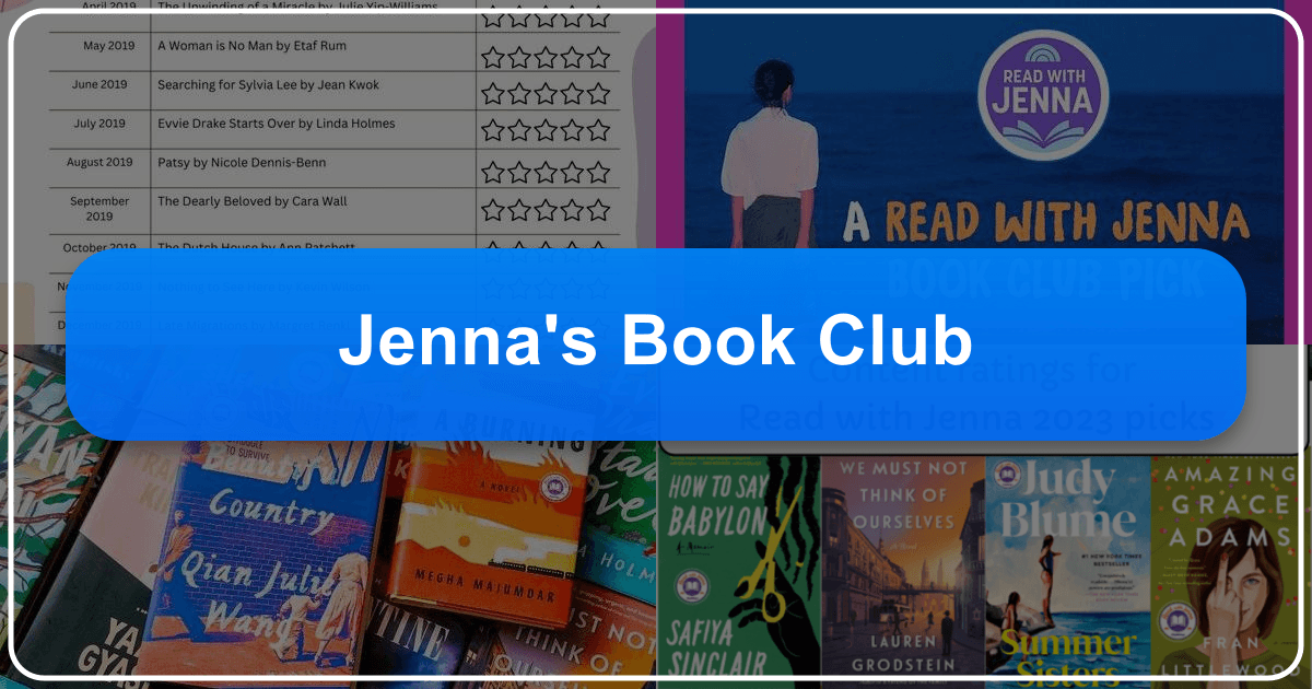 Jenna's Book Club explores literature, authors, and cultural impact through Lbibinders.org. /images/jennas-book-club.png