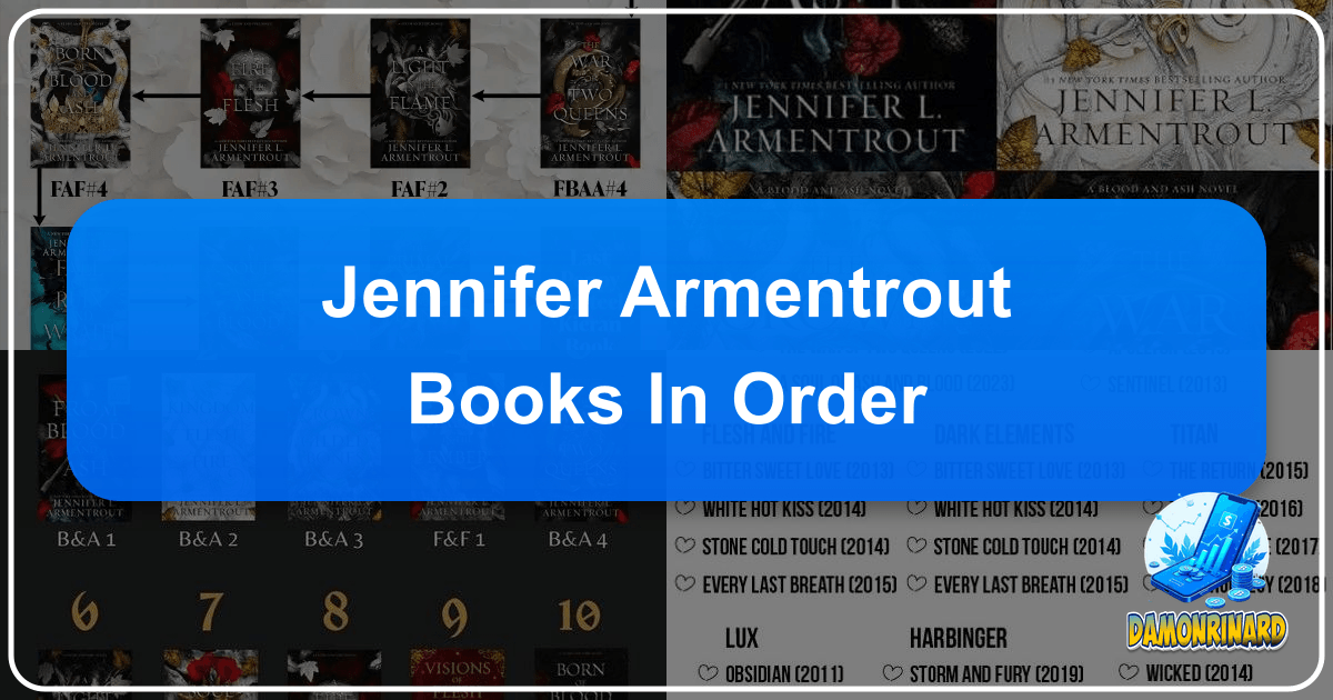 Jennifer L. Armentrout's captivating books and series in reading order, exploring her fantasy and romance literary universe. /images/jennifer-armentrout-books-in-order.png